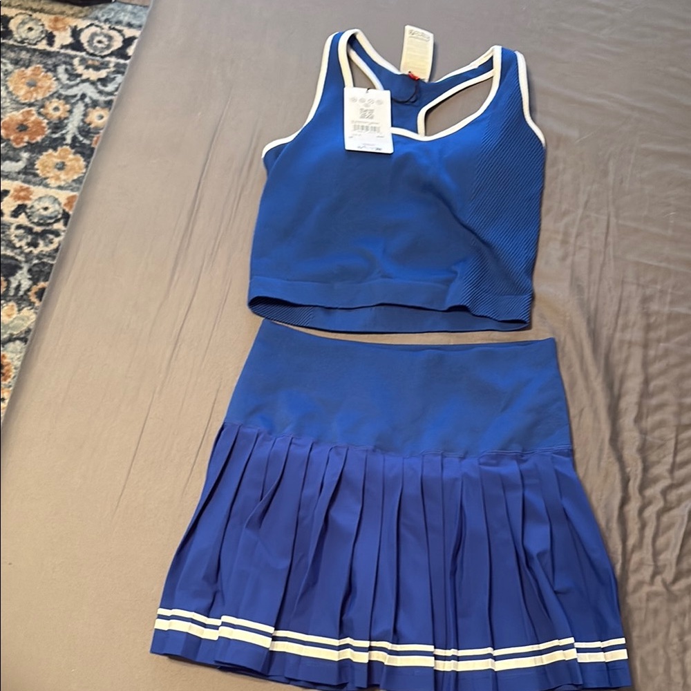Wilson Blue Mini Skirt and Top Set